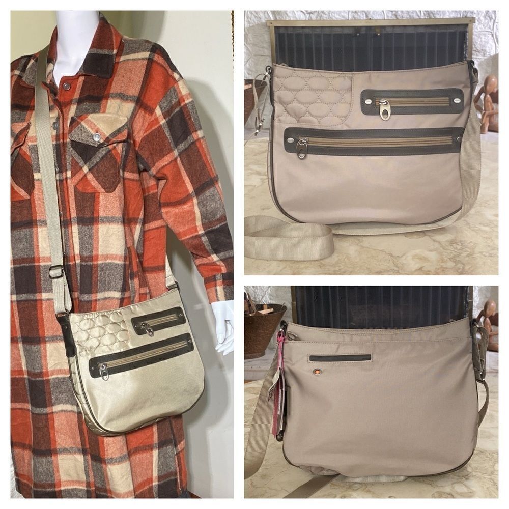 NWT Mosey Roamer Nylon Recycled Crossbody Messenger Bag
